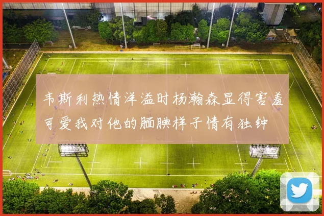 韦斯利热情洋溢时杨瀚森显得害羞可爱我对他的腼腆样子情有独钟